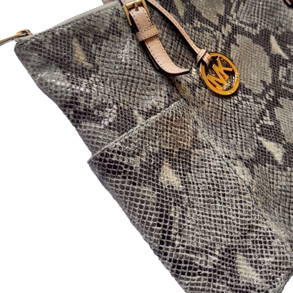 Michael Kors Rare Python Embossed Leather Purse - image 7